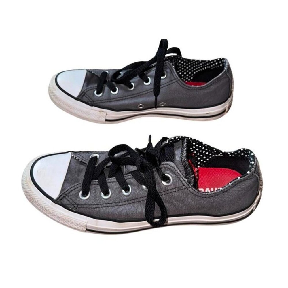 CONVERSE Chuck Taylor Size 9 Charcoal Gray Canvas Low Top Sneakers